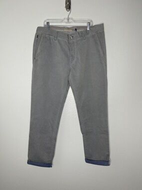 New Re-Hash De-Chirico Men's Blue Cotton Flat Front Made In Italy Pants Size 40